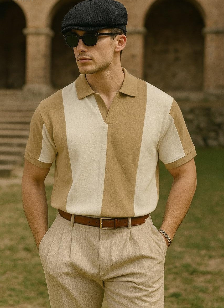 Old money V collar Tshirt