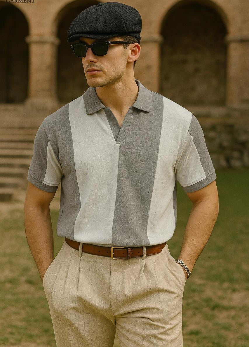 Old money V collar Tshirt