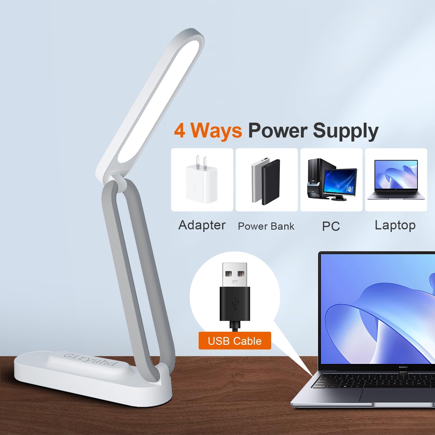 RECHARGABLE LED Desk Lamp for Office Home