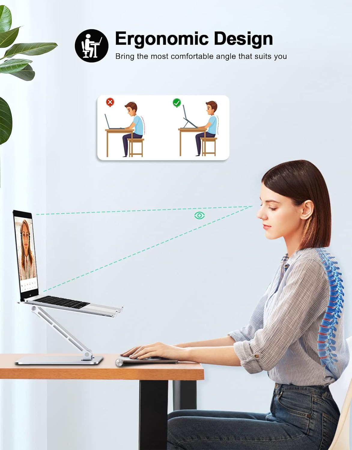 Laptop stand adjustable