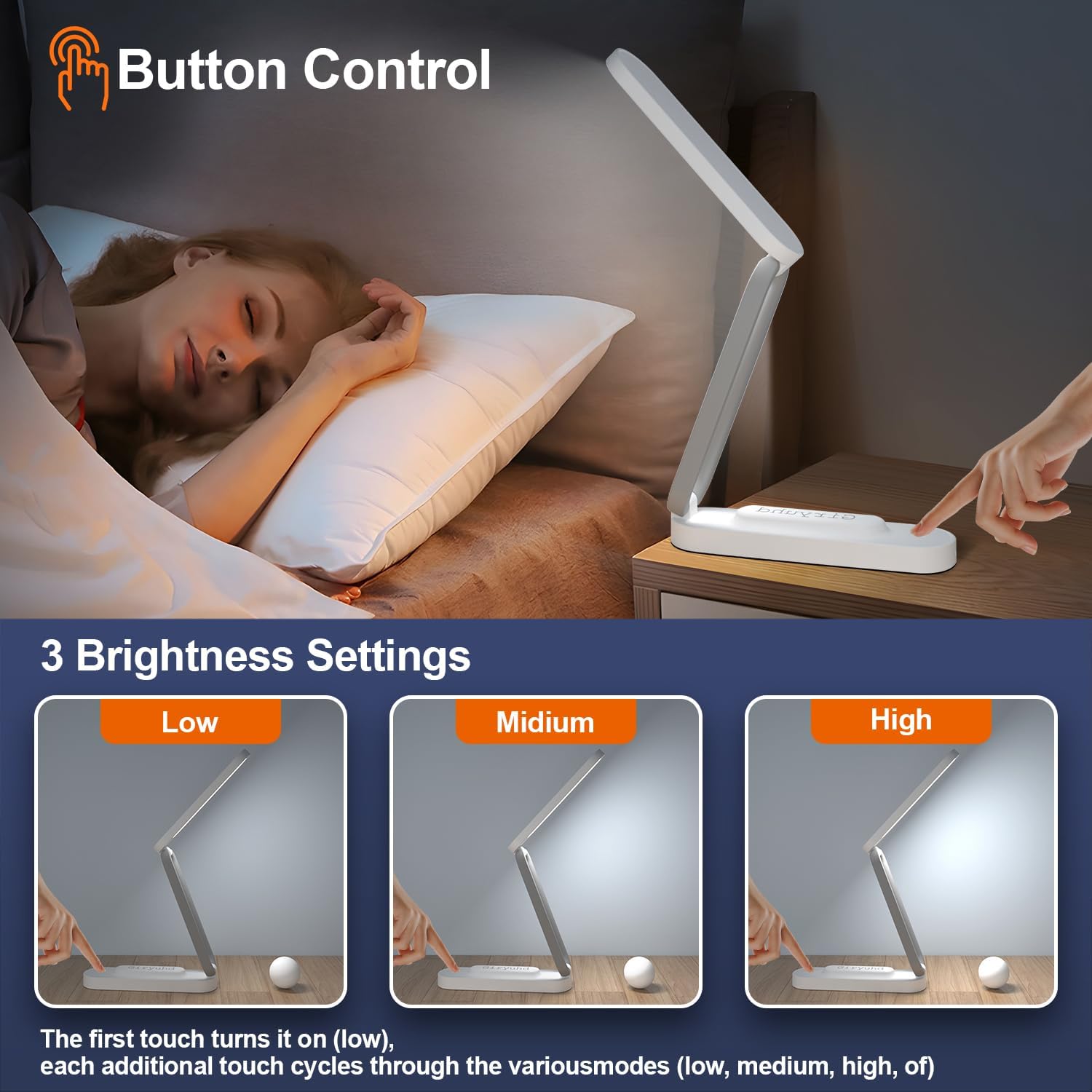 RECHARGABLE LED Desk Lamp for Office Home