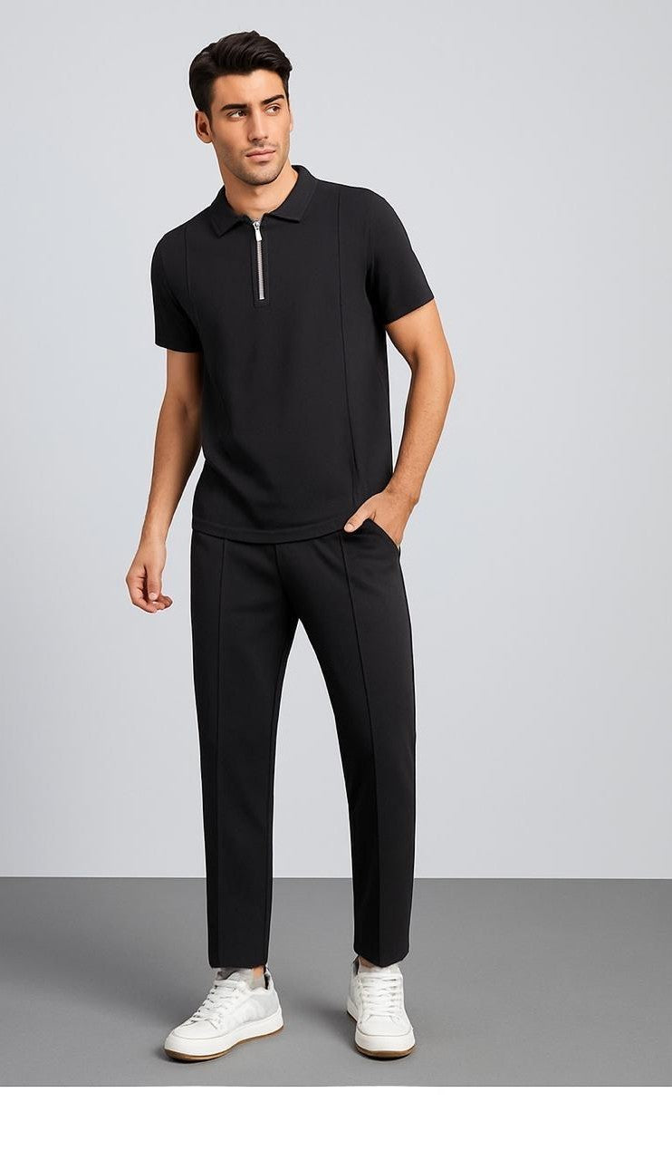 Track Suit Stripe Zip Style
