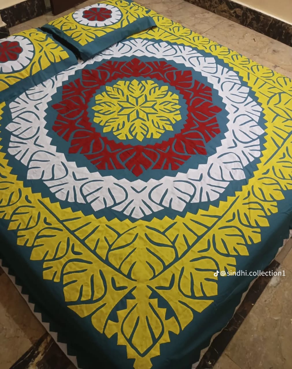 Hala Handicraft Hand Made Bedsheet