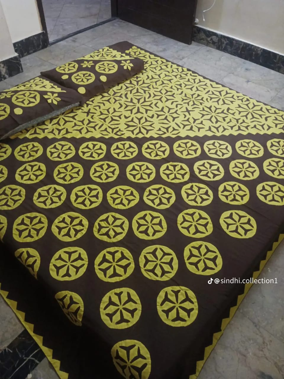 Hala Handicraft Hand Made Bedsheet