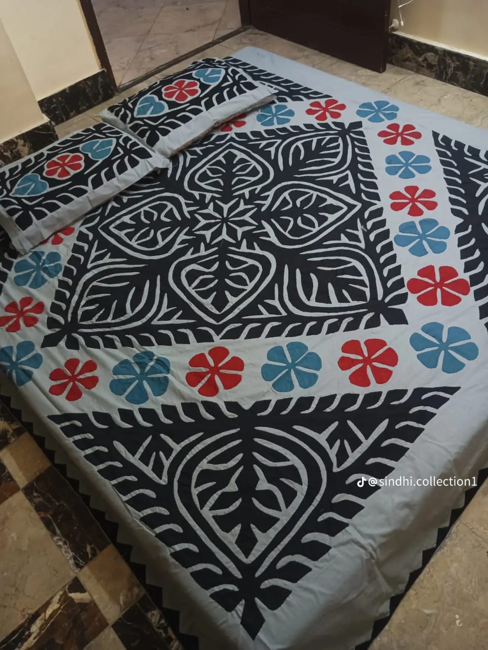 Hala Handicraft Hand Made Bedsheet