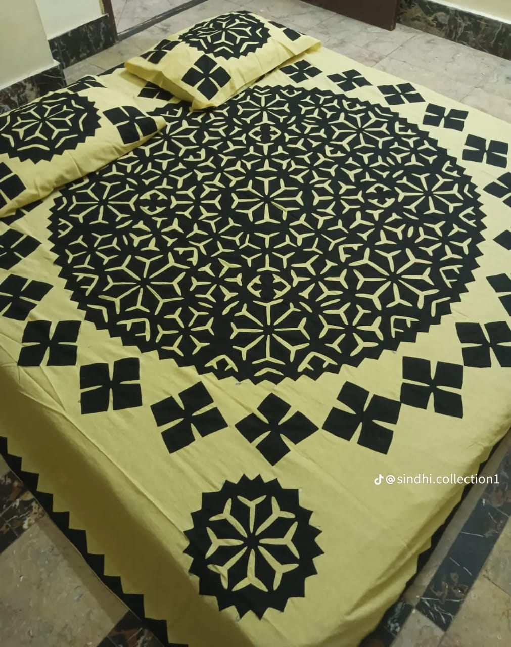 Hala Handicraft Hand Made Bedsheet