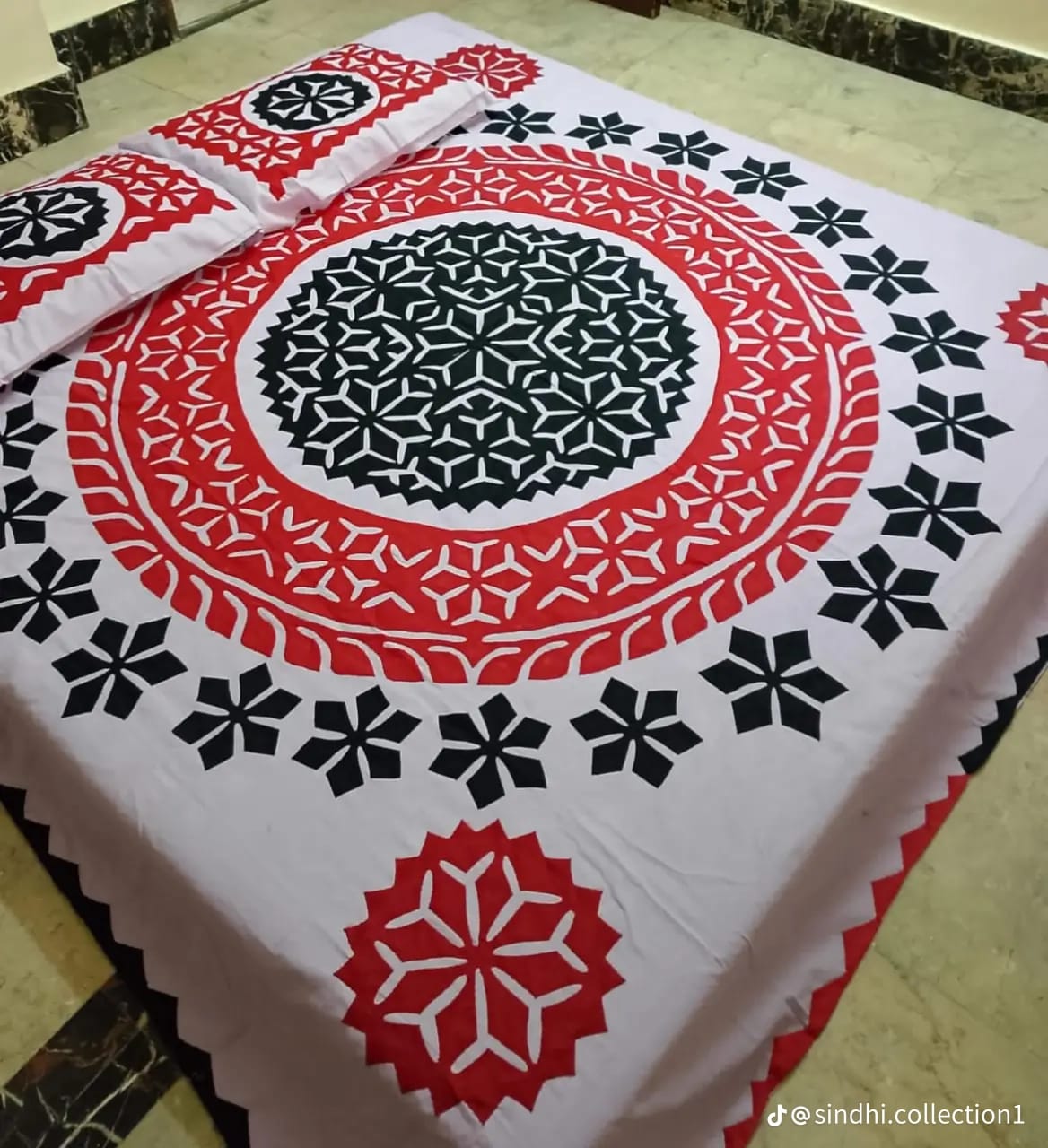 Hala Handicraft Hand Made Bedsheet