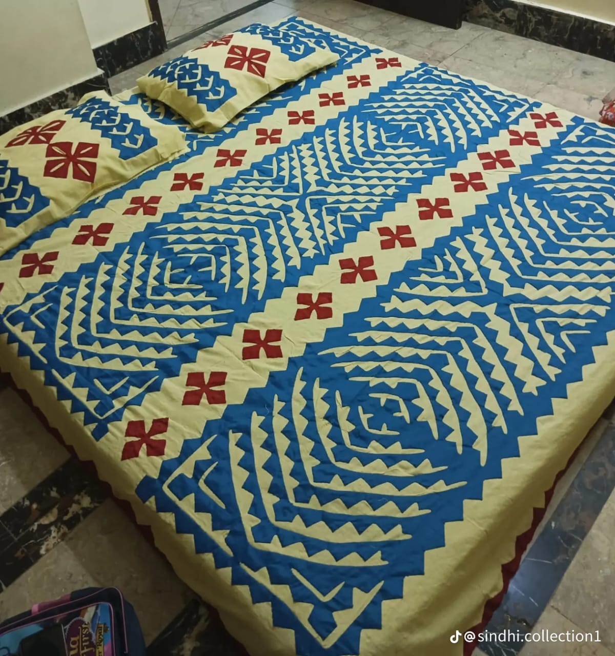 Hala Handicraft Hand Made Bedsheet