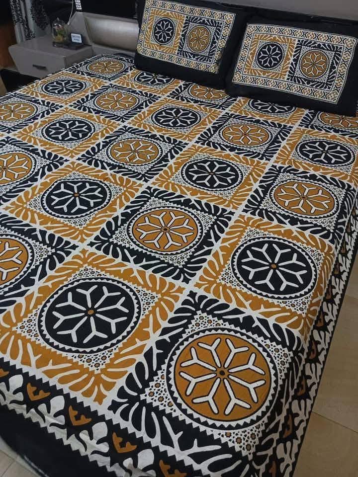 Handmade Appliqué Cotton Bedspread Set