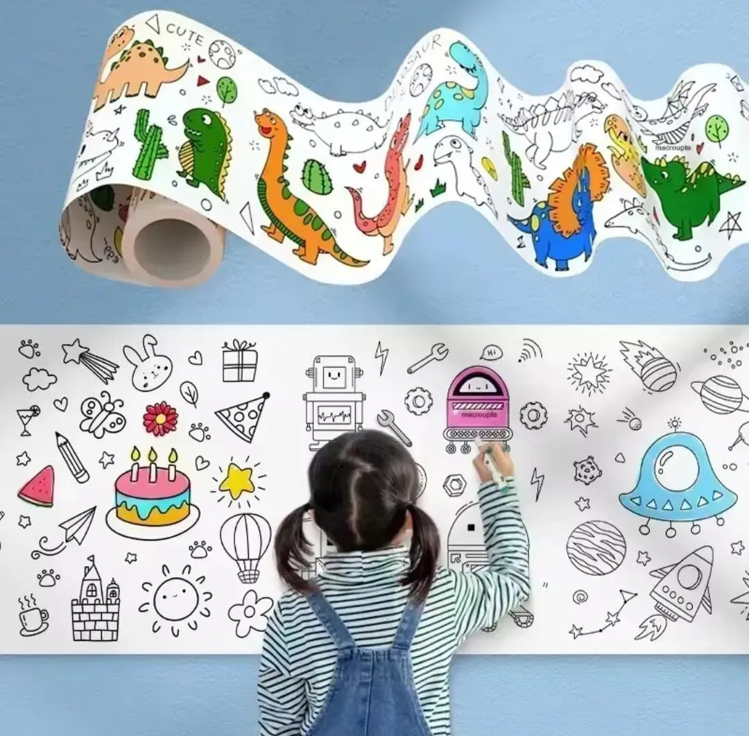 Kids Reusable Drawing Roll