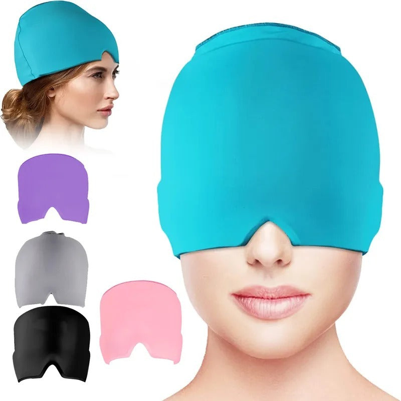 Migraine Relief Hat – Hot & Cold Therapy Ice Cap for Headache Relief