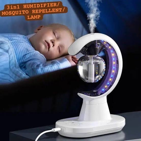 3 in 1 Mosquito Repellent with Air Humidifier & LED Lamp
