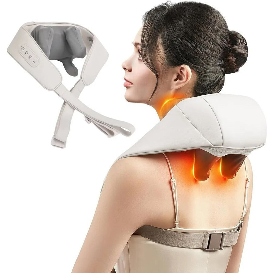 Wireless Neck And Back Massager Neck And Shoulder Kneading Massage