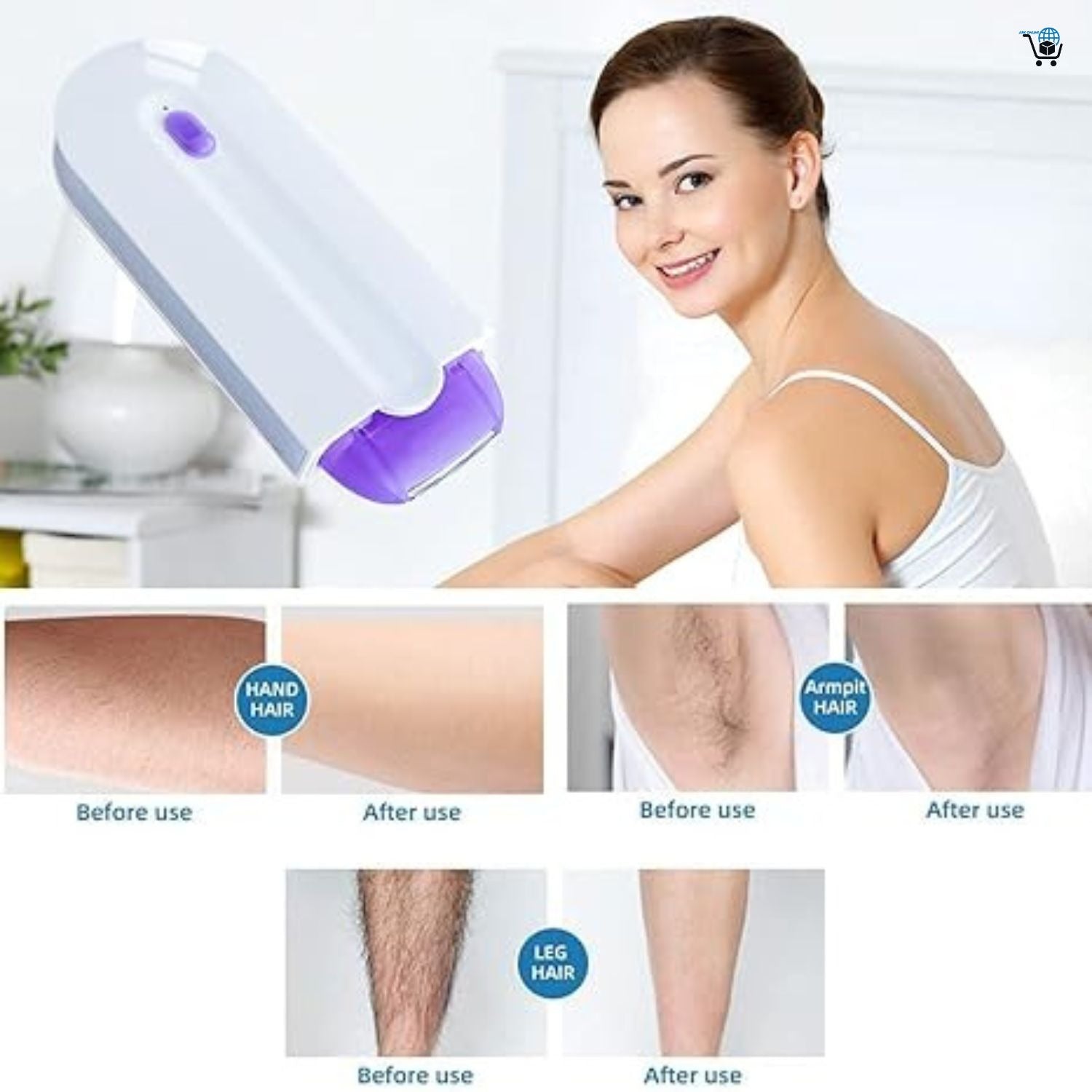 Yes Finishing Touch Laser Hair Removal Instant Function 2 in 1 Trimmer Hair Removal Electric Women Pain Free Removal machine