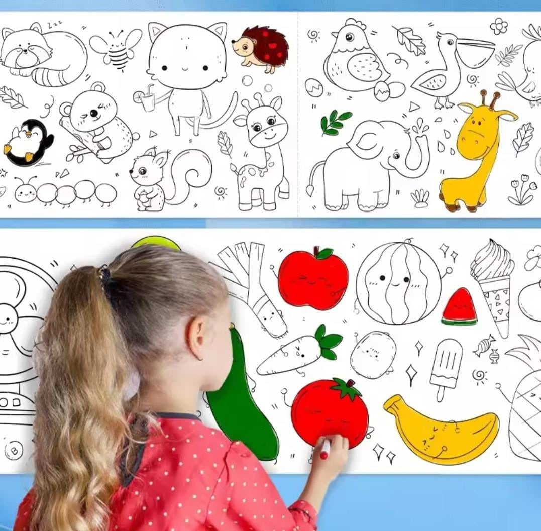 Kids Reusable Drawing Roll