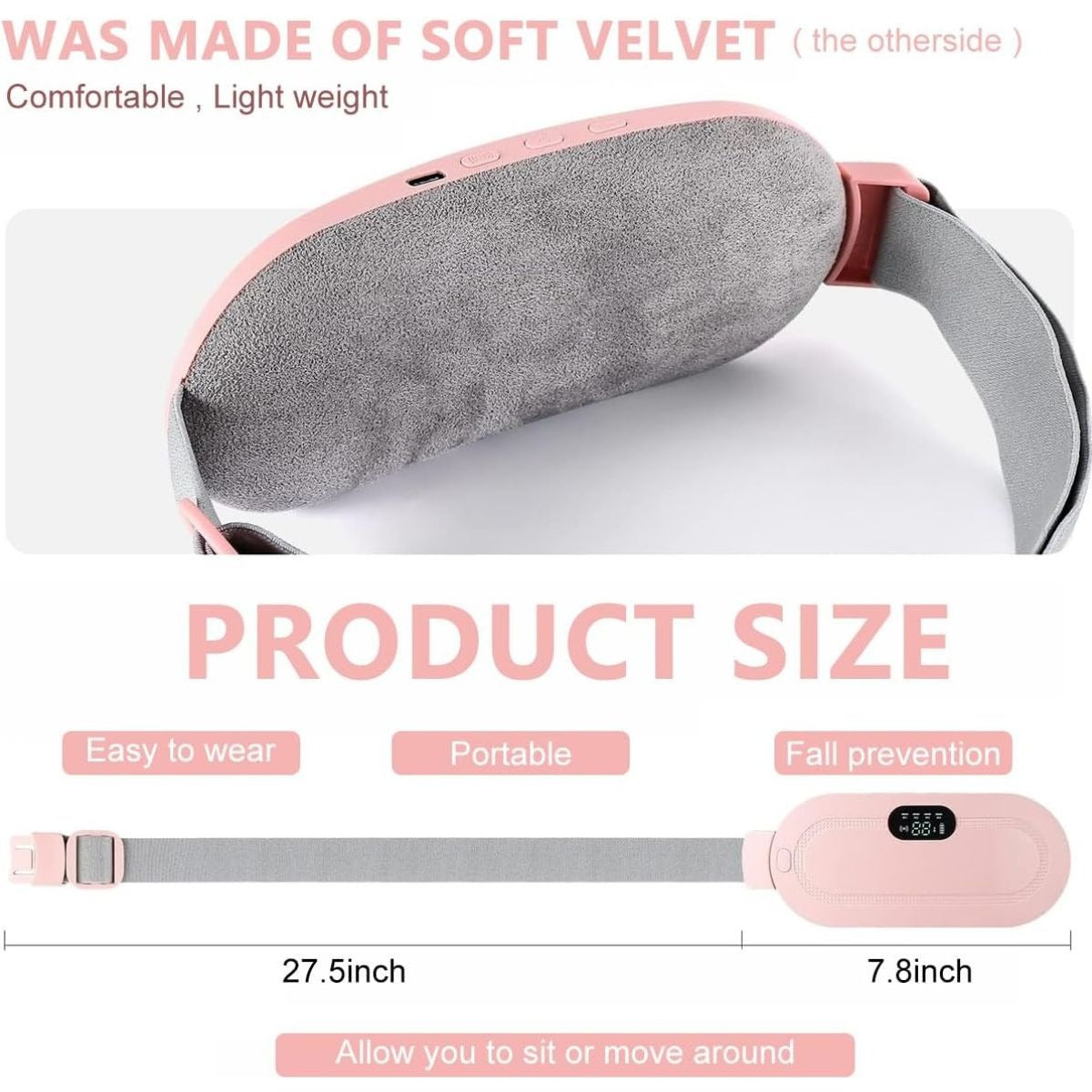 Period Belt, Cramp Relief Belt & Massager,