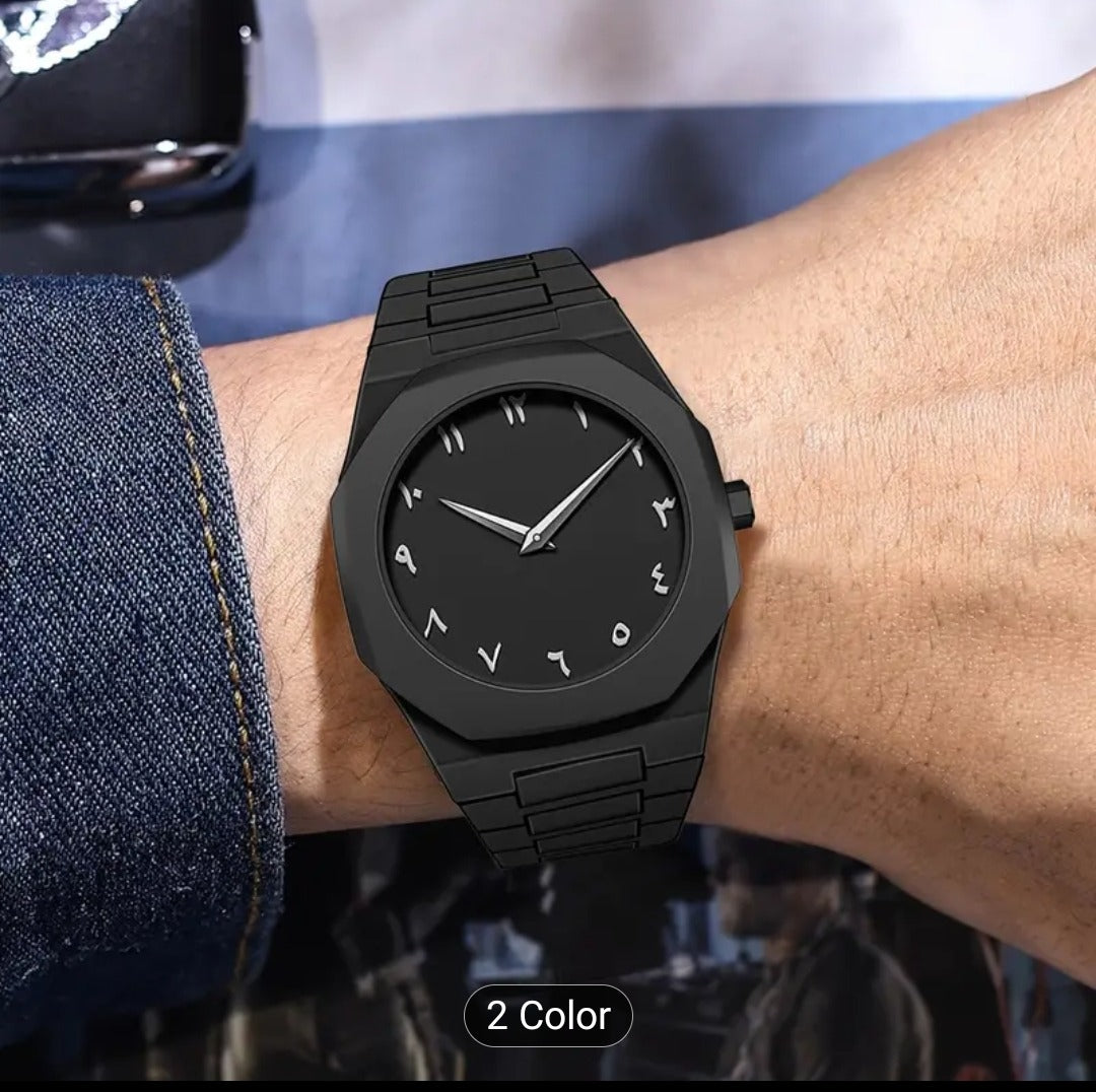 Black Arabic Aura Watch
